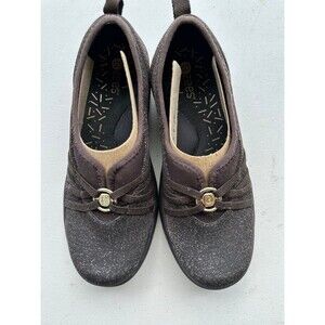 Brand New Bzees Cloud Technology Chocolate Sparkle Niche Washable Slip On 8.5W